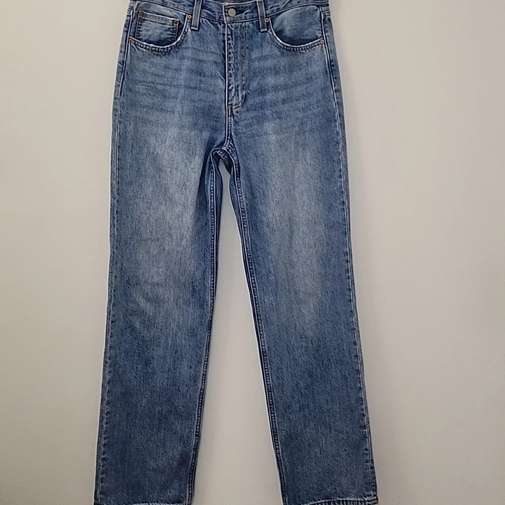 Aritzia 100% Cotton  Denim Forum The '90S Iggy Lo-Rise Baggy Jeans Size 27 - Picture 2 of 16